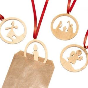 Weihnachtsdeko 1 Set Engel, Krippe, Kerze, Elch