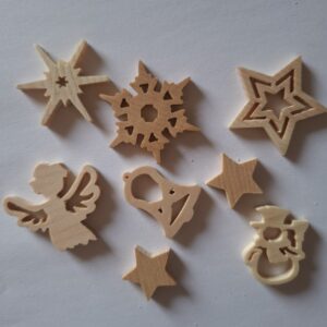Weihnachs-Minideko 6 Stück Größe ca. 30mm